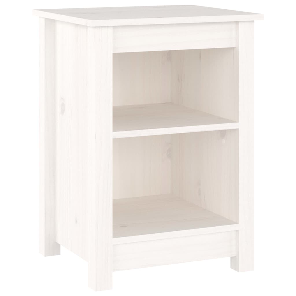 Comodini pz. 40x35x55 cm pino massello - bianco, 2 - number 3.