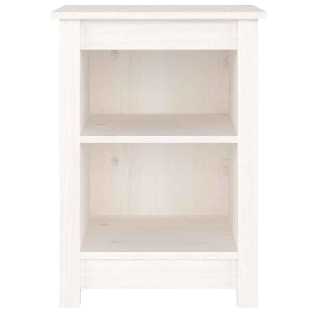 Comodini pz. 40x35x55 cm pino massello - bianco, 2 - number 4.
