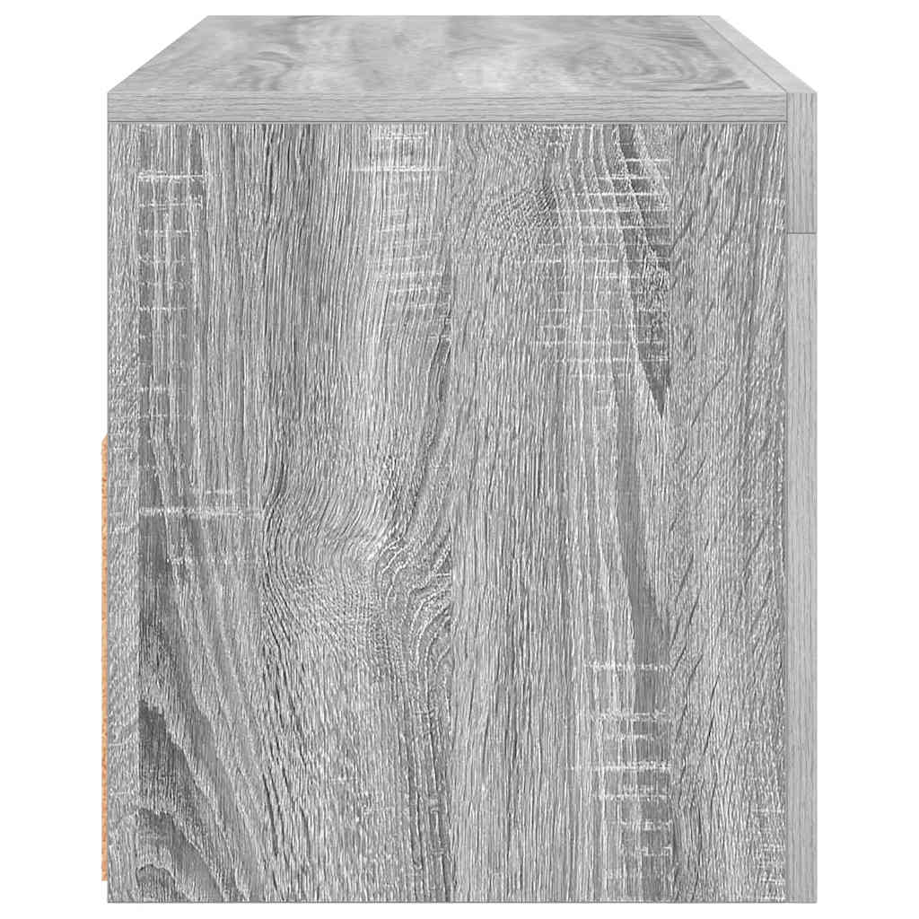 Stolik rtv z oświetleniem led 90x35x40 cm szary dąb sonoma - number 9.