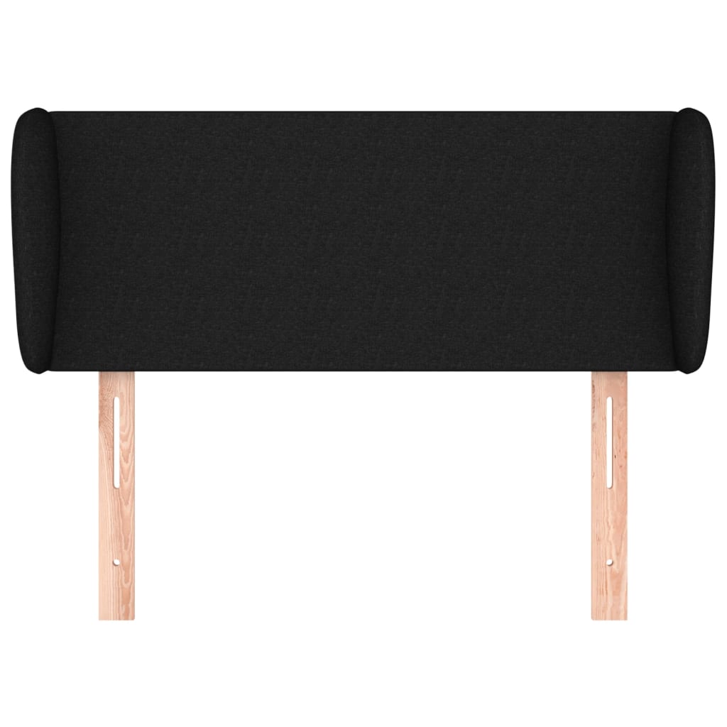 Sengetøy med kanter stoff - svart, 83 x 23 x 78/88 cm, 1 - number 3.