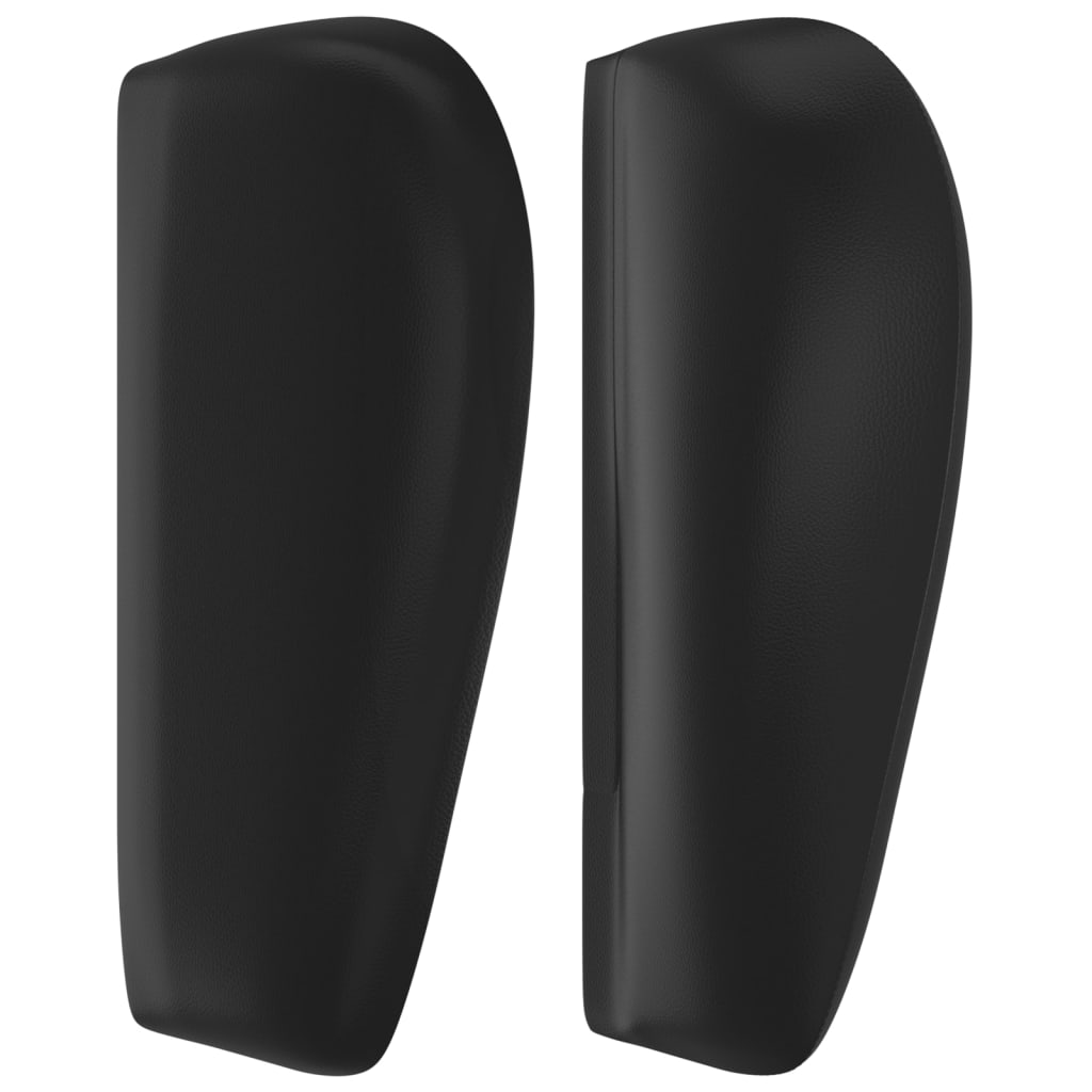 Sengegavl med kanter kunstlæder - sort, 93 x 23 x 78/88 cm, 1 - number 4.