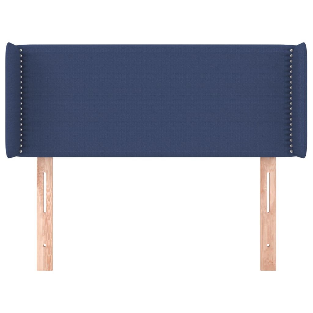 Sengetøy med kanter stoff - blå, 103 x 16 x 78/88 cm, 1 - number 3.