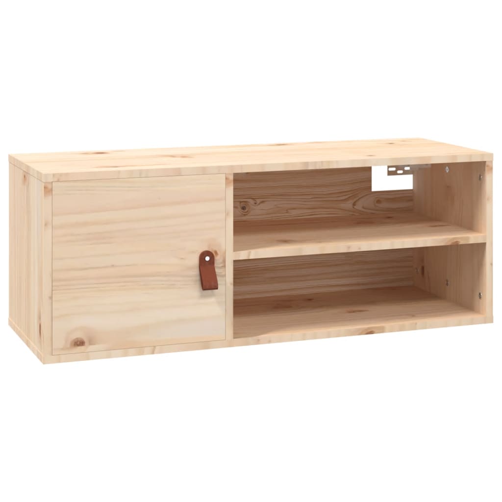 Veggskap 80x30x30 cm massiv furu - naturfarge, 1 - number 2.