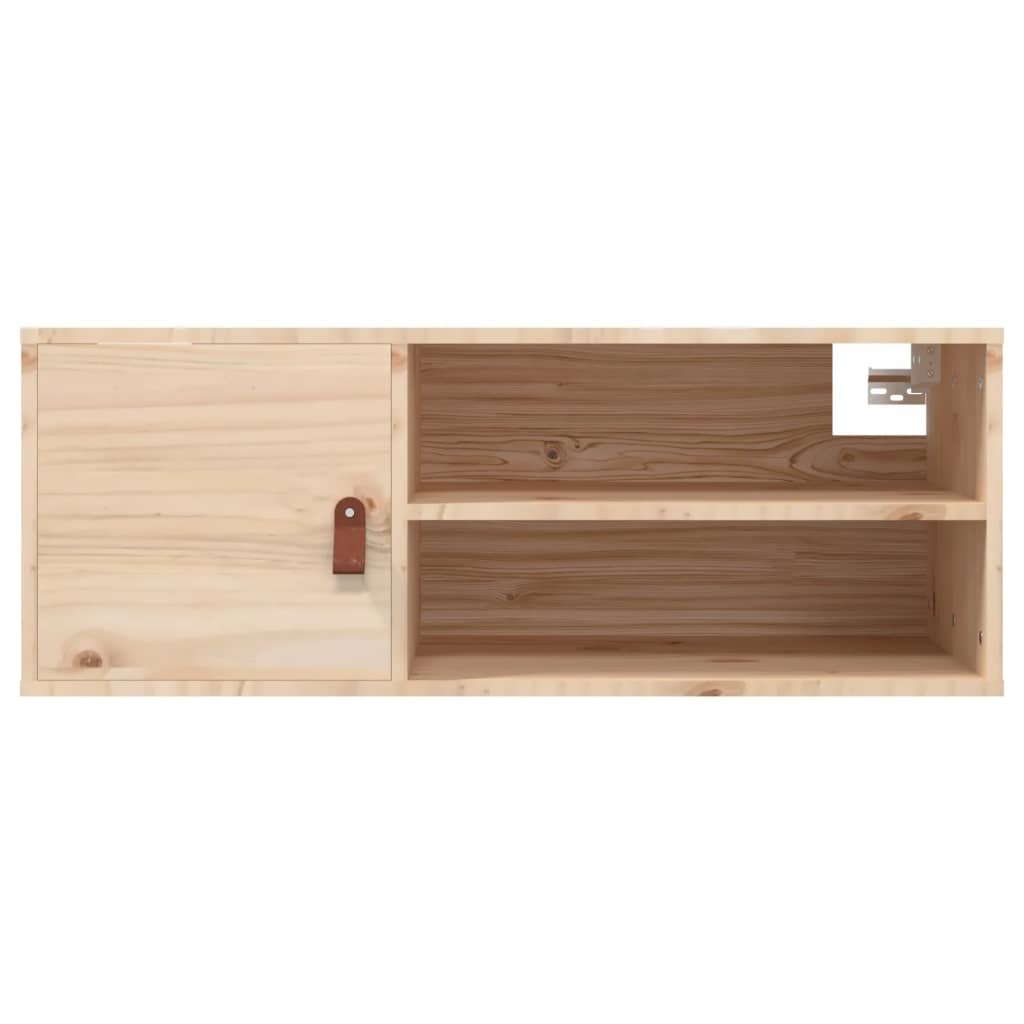 Veggskap 80x30x30 cm massiv furu - naturfarge, 1 - number 6.