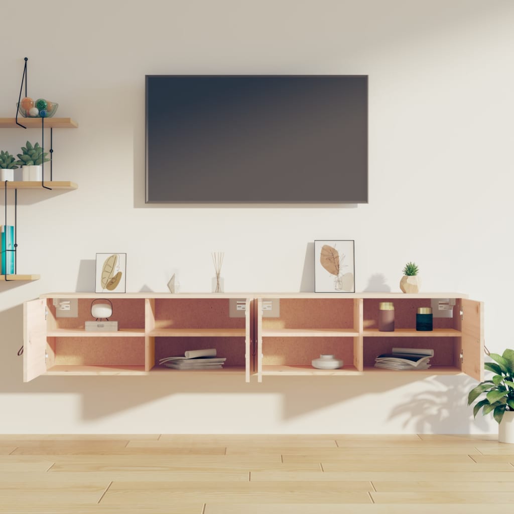 Overskap stk. 80x30x30 cm massiv furu - number 9.