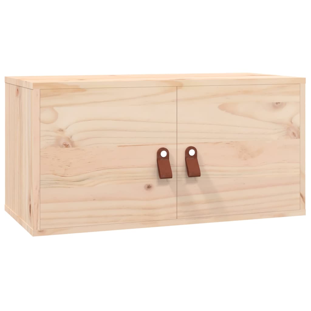 Veggskap 60x30x30 cm massiv furu - naturlig farge, 1 - number 2.