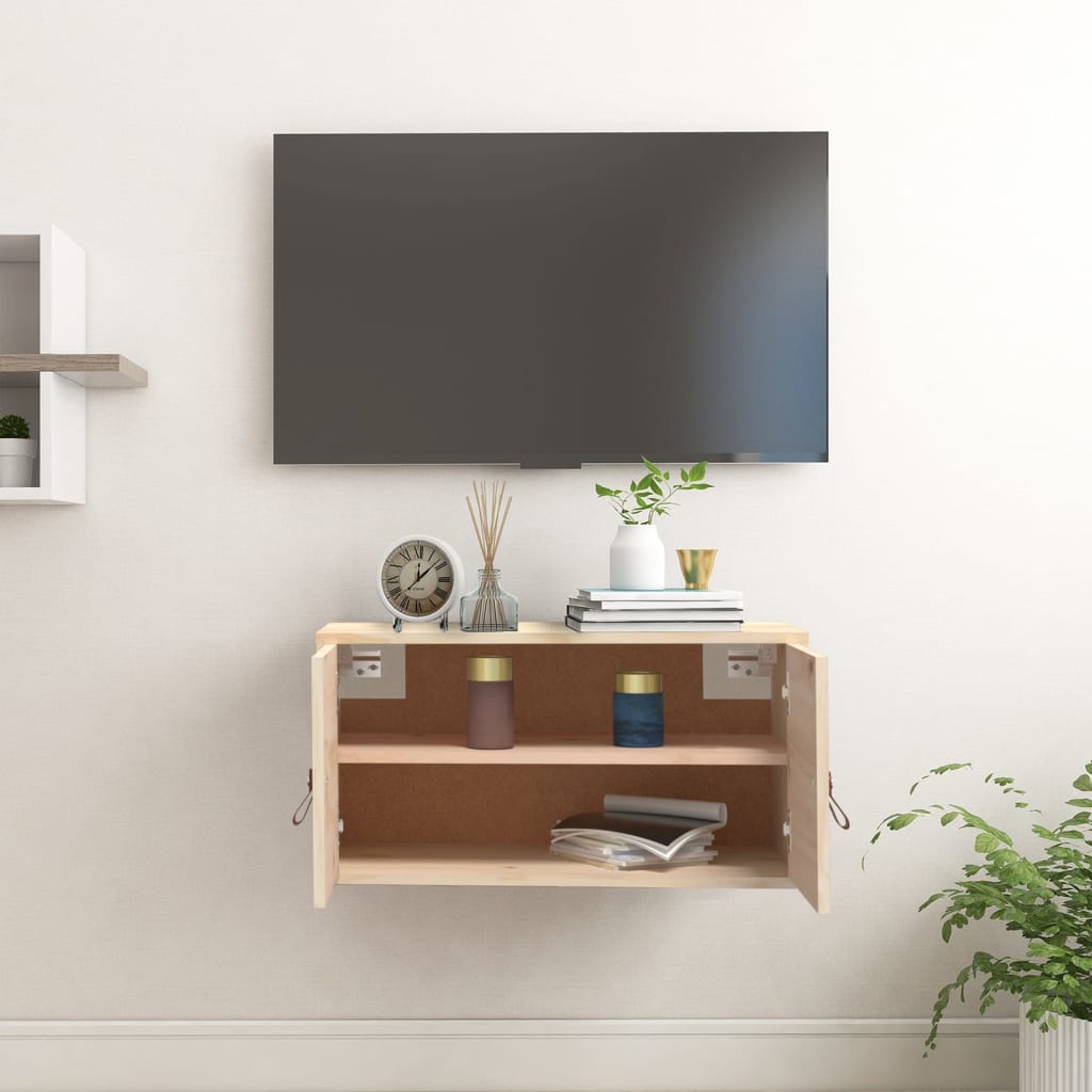 Veggskap 60x30x30 cm massiv furu - naturlig farge, 1 - number 8.