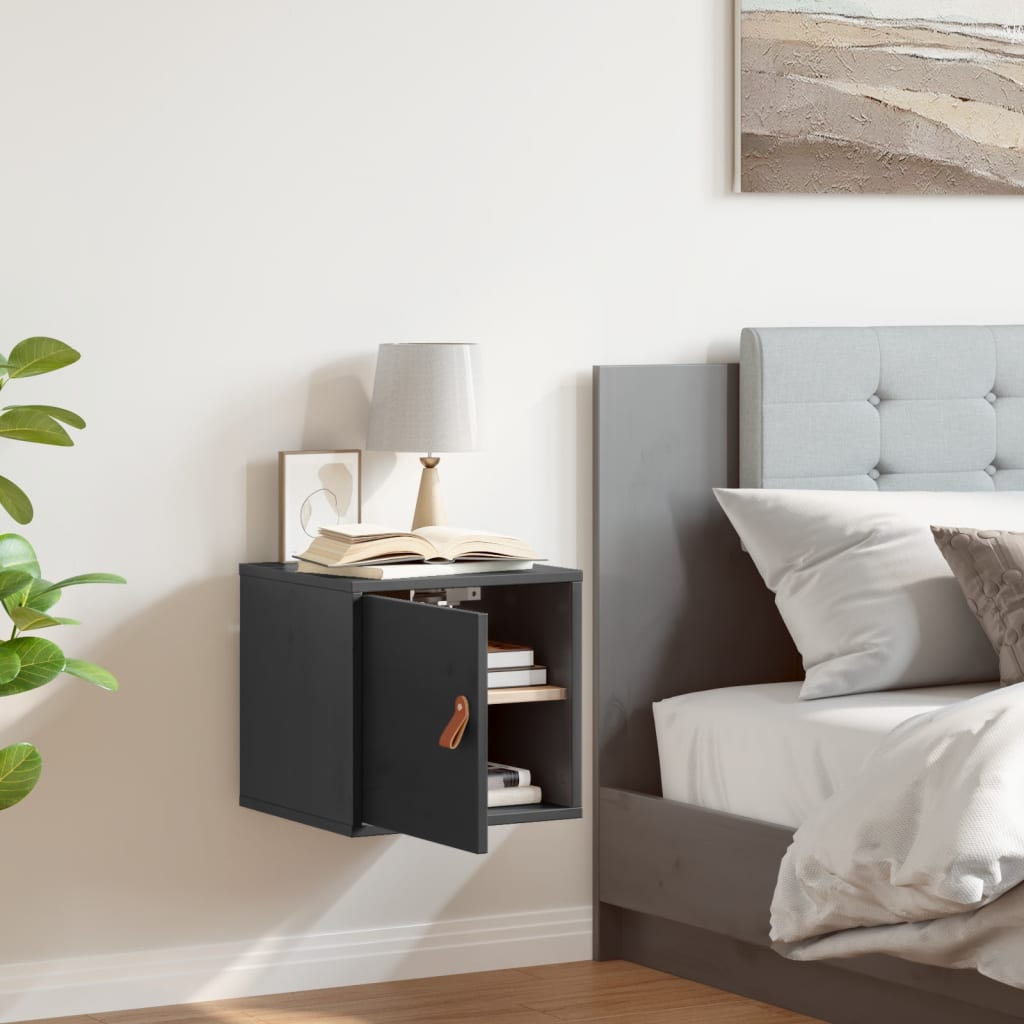 Wall cabinet 31.5x30x30 cm solid pine - gray, 1 - number 3.