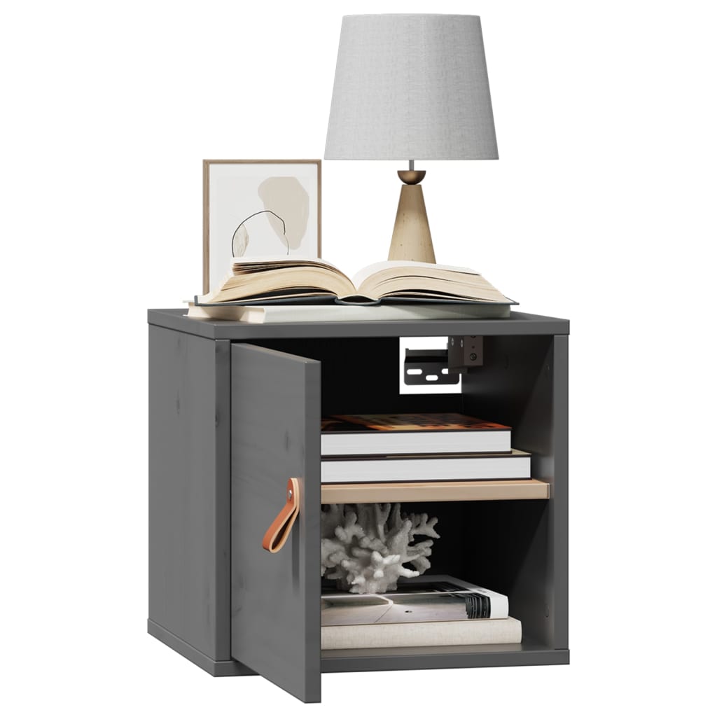 Wall cabinet 31.5x30x30 cm solid pine - gray, 1 - number 4.