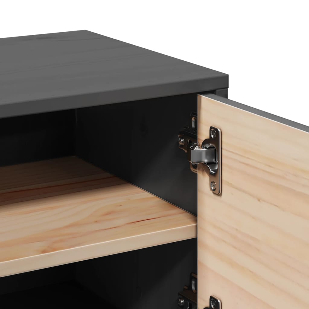 Wall cabinet 31.5x30x30 cm solid pine - gray, 1 - number 10.