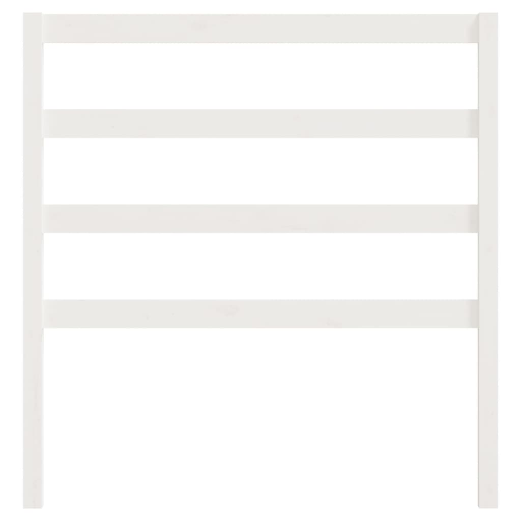 Sänggavel 95x4x100 cm massiv furu - vit, 95 x 100 cm, 1 - number 4.