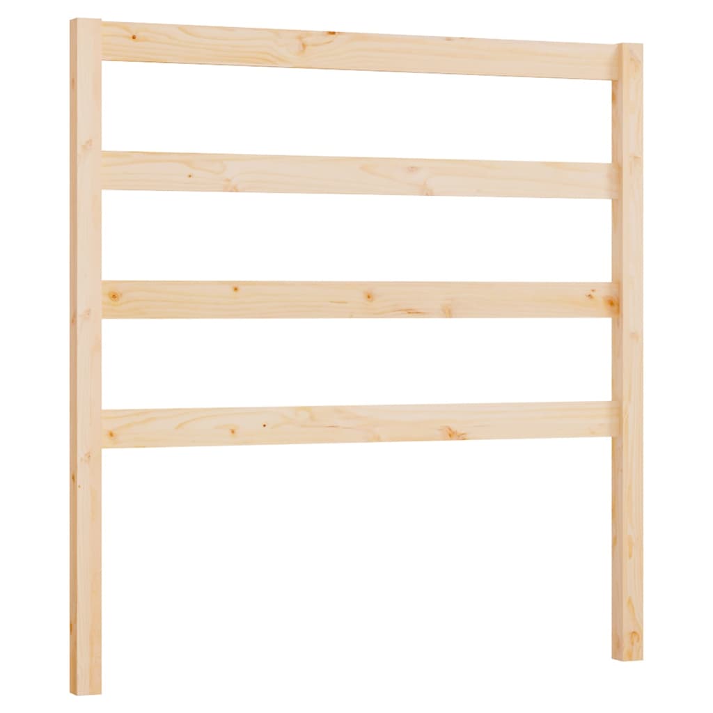 Sengegavl 95x4x100 cm massiv furu - naturlig farge, 95 x 100 cm, 1 - number 2.