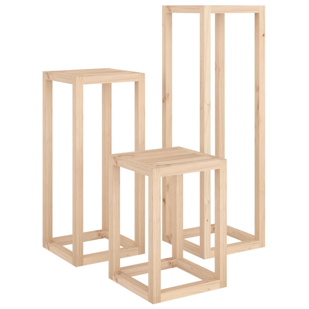 Plant stands pcs. solid pine - natural colored, 3 - number 2.