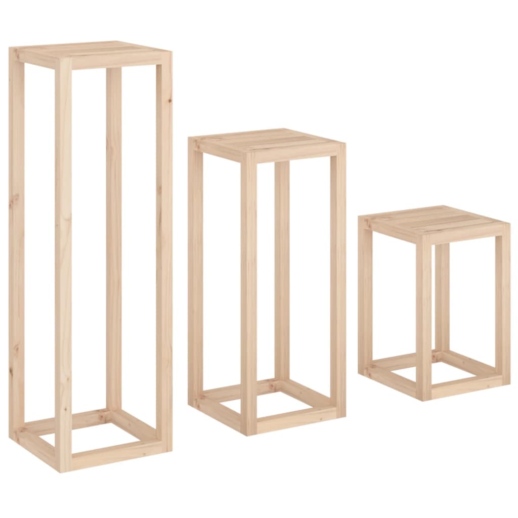 Plant stands pcs. solid pine - natural colored, 3 - number 5.