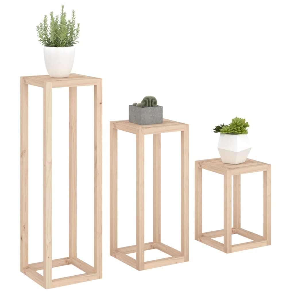 Plant stands pcs. solid pine - natural colored, 3 - number 4.