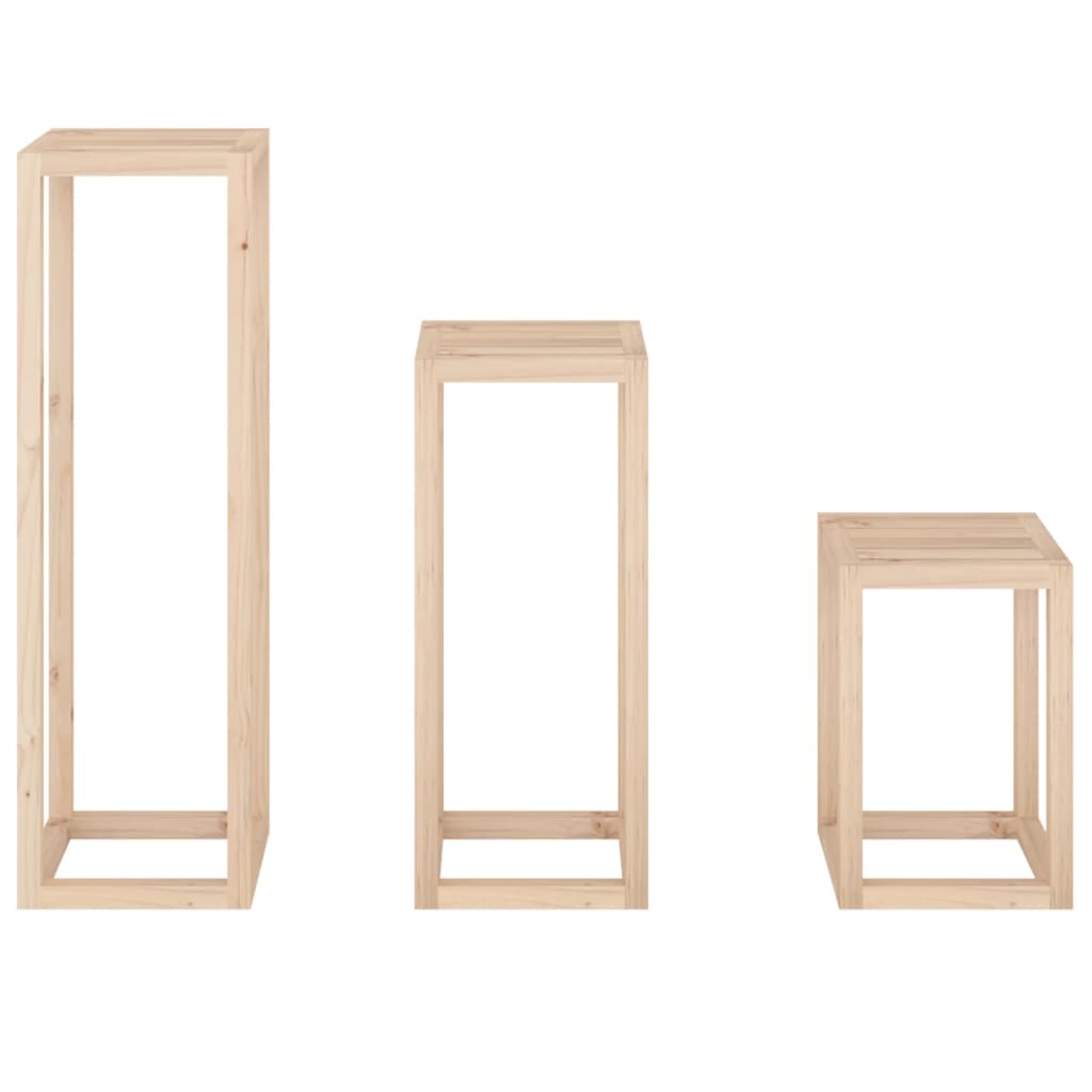 Plant stands pcs. solid pine - natural colored, 3 - number 6.