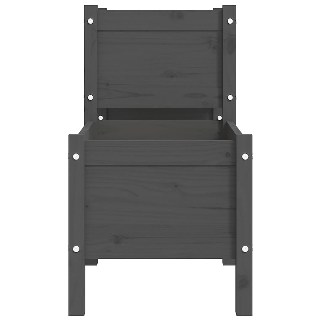 Planter 178.5x44x75 cm solid pine - grey, 178.5 x 44 x 75 cm, 1 - number 5.