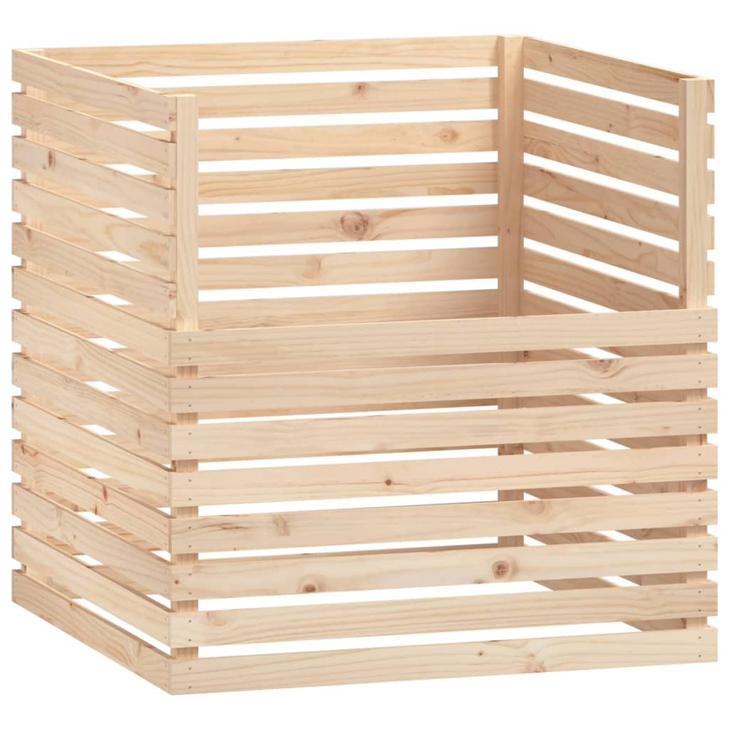 Compost bin solid pine - natural colour, 100 x 100 x 102 cm, 1 - number 2.