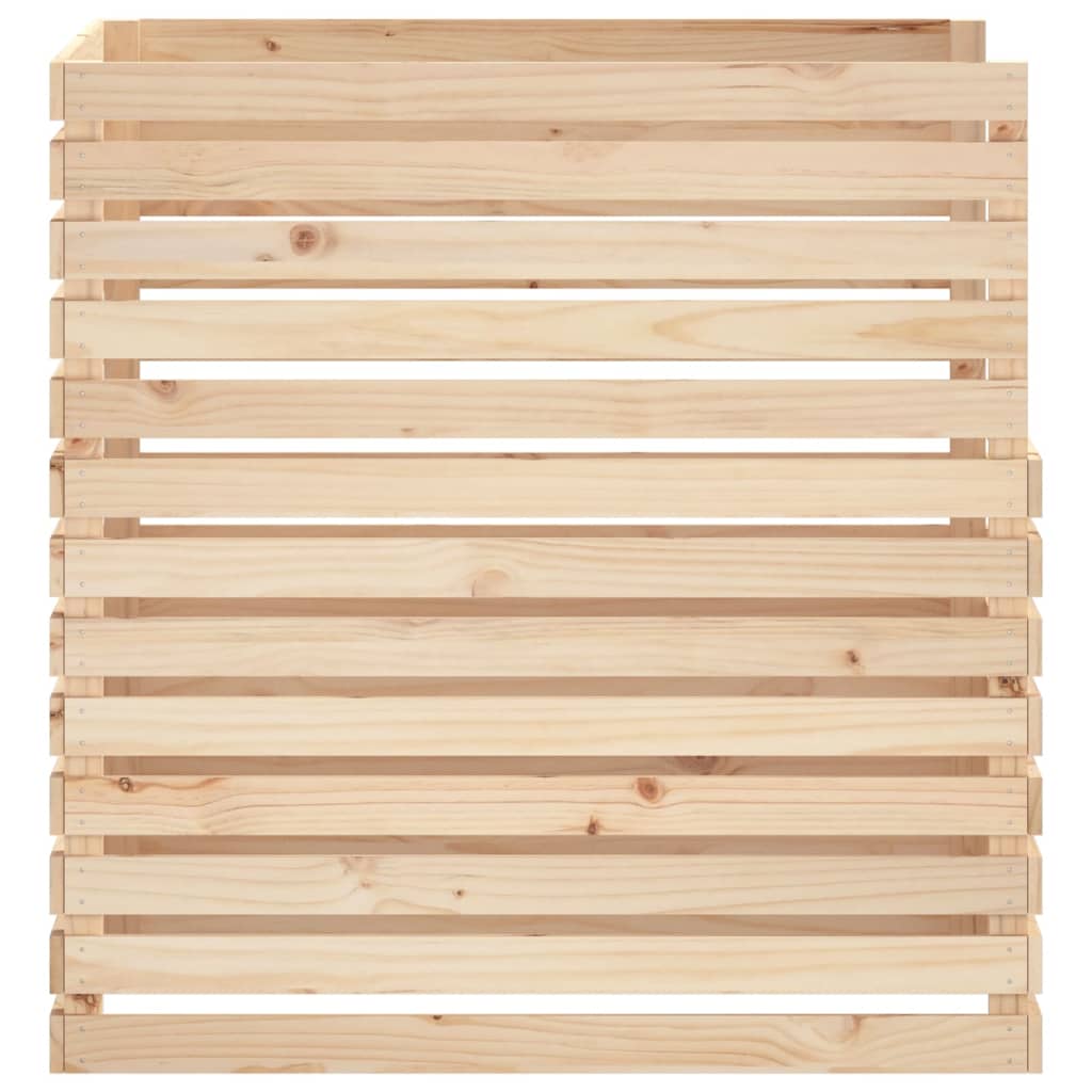 Compost bin solid pine - natural colour, 100 x 100 x 102 cm, 1 - number 6.