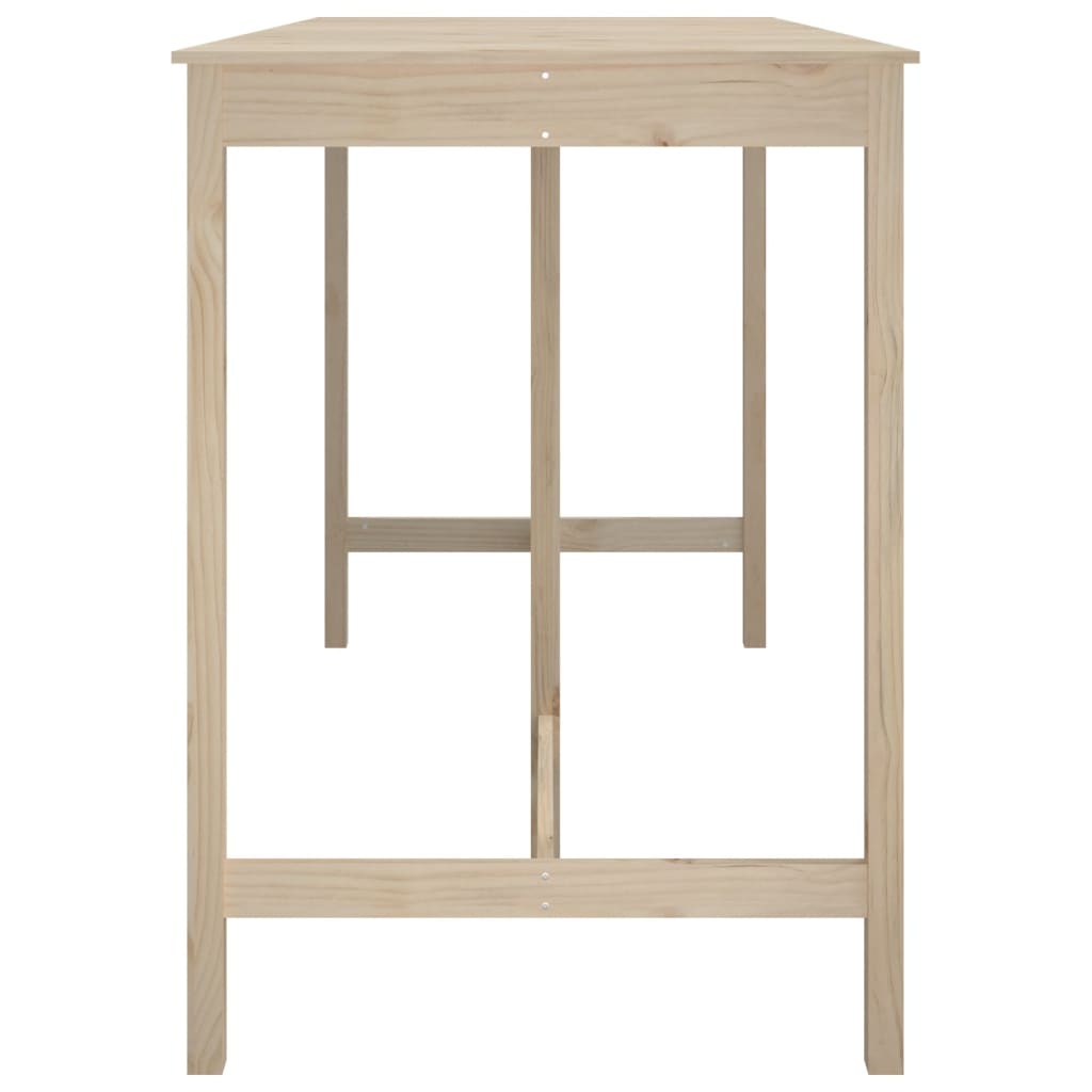 Barbord massivt fyrretræ - naturfarvet, 180 x 80 x 110 cm, 1 - number 4.