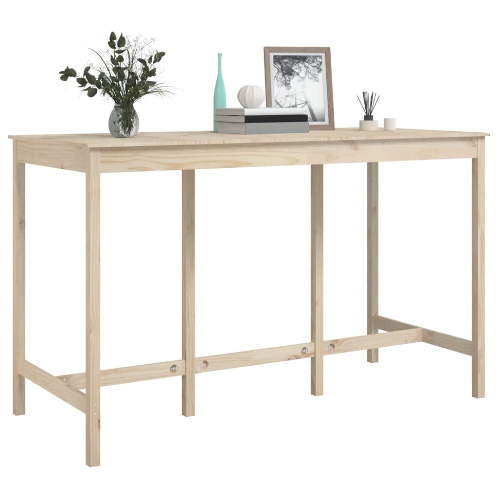 Barbord massivt fyrretræ - naturfarvet, 180 x 80 x 110 cm, 1 - number 7.