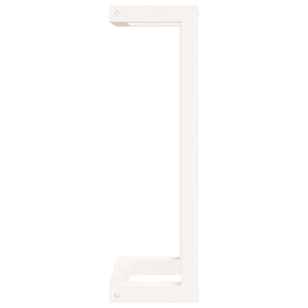Towel holder solid pine trees - white, 23 x 18 x 60 cm - number 6.