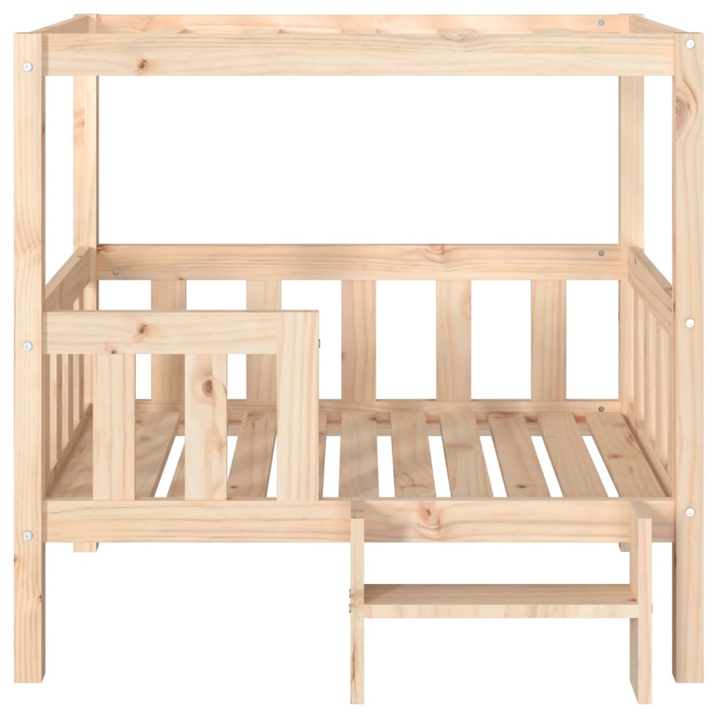 Lit pour chien 95,5x73,5x90 cm pin massif - noir, 65,5 x 43 x 70 cm - number 5.