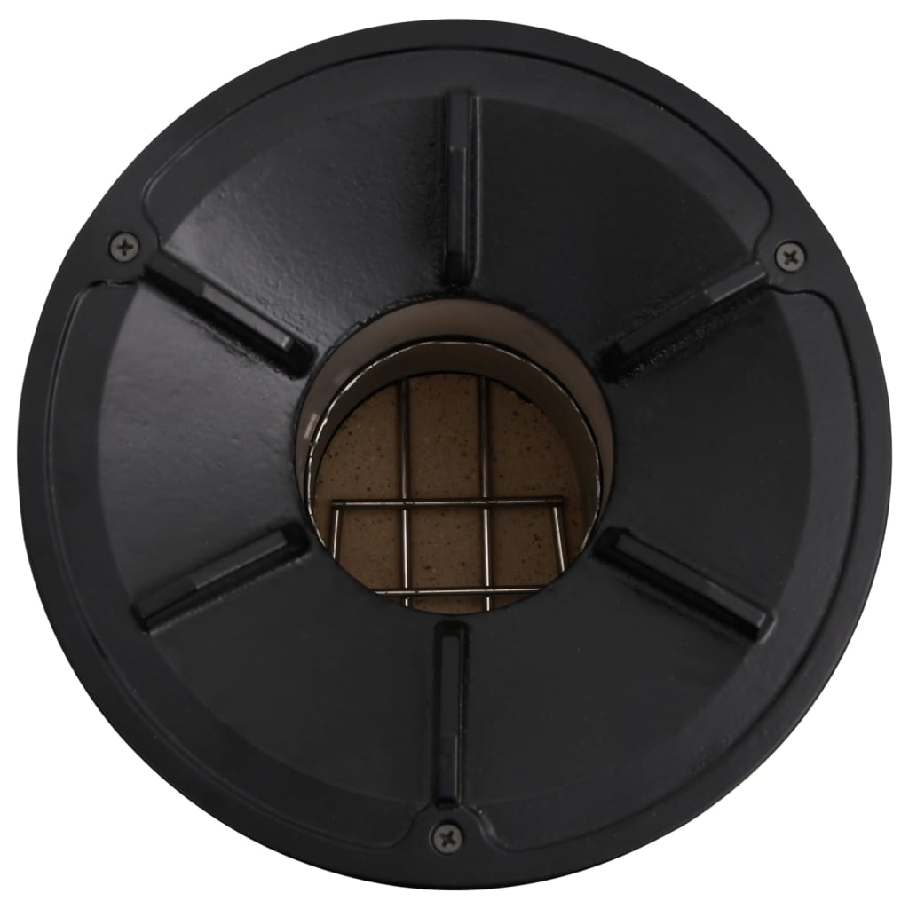 Camping stove for firewood 45x25x26 cm steel silver colored - galvanized steel cast iron, 45 x 25 x 26 cm (lxwxh) - number 7.