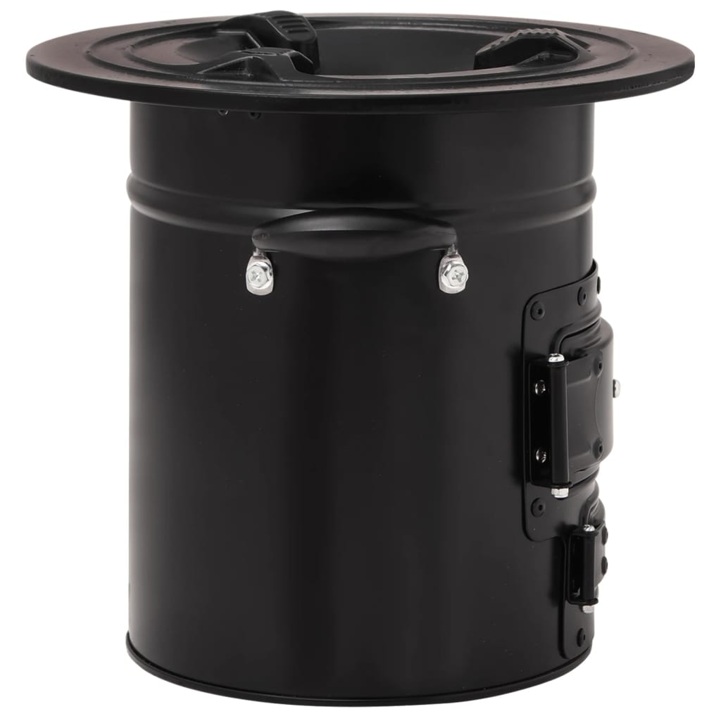 Camping stove for firewood 50x33.5x30.5 cm steel - black - number 6.