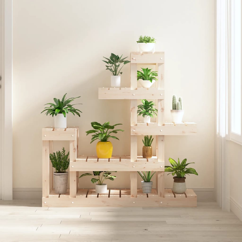 Plant stand solid pine - natural colored, 92 x 25 x 97 cm, 1 - number 1.