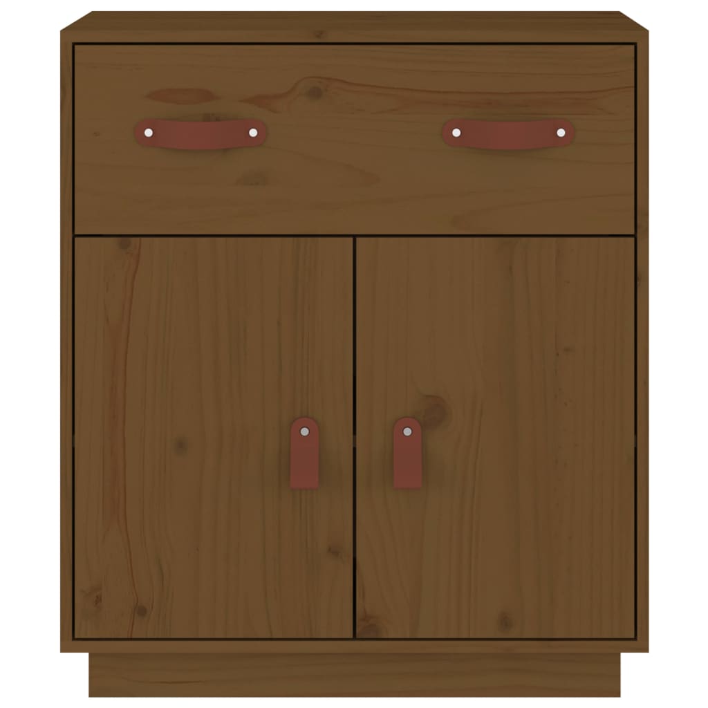 Credenza 65,5x40x75 cm pino massello marrone dorato - color miele, 1 - number 3.