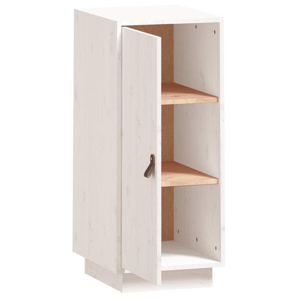 Sideboard 34x40x75 cm solid pine - white, 1 - number 4.