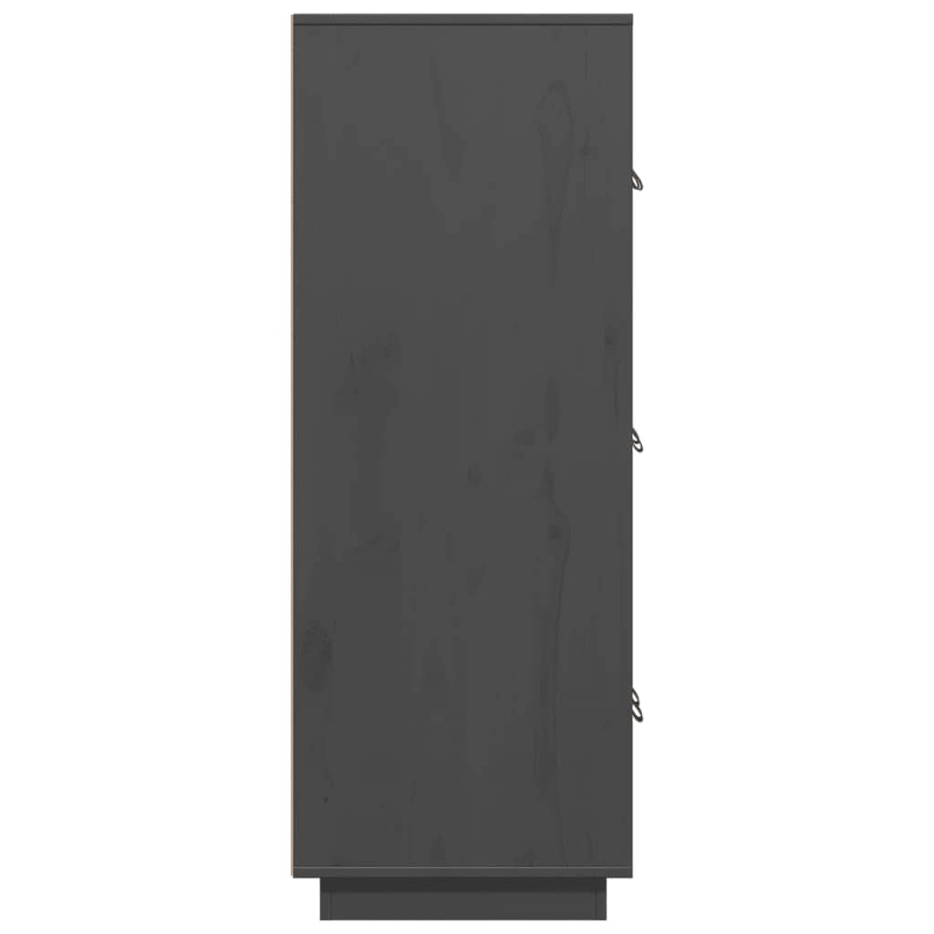 Højskab 67x40x108,5 cm massivt fyrretræ - grå, 1 - number 7.