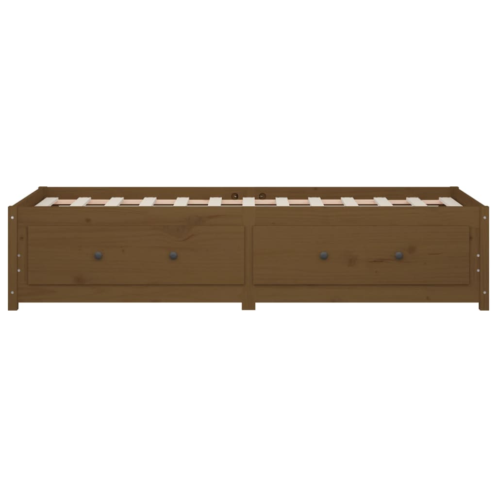 Daybed 80x200 cm massivt fyrretræ gyldenbrun - number 8.