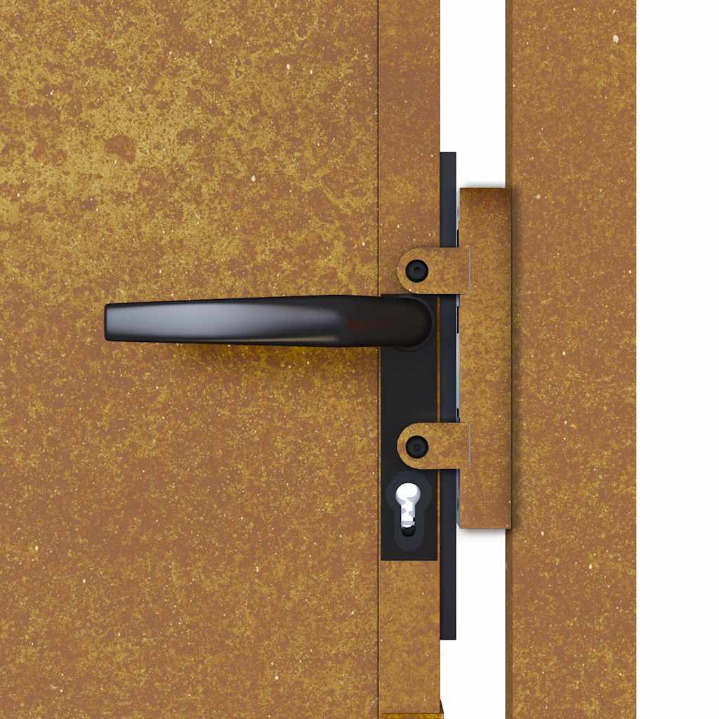 Trädgårdsgrind cortenstål - number 10.