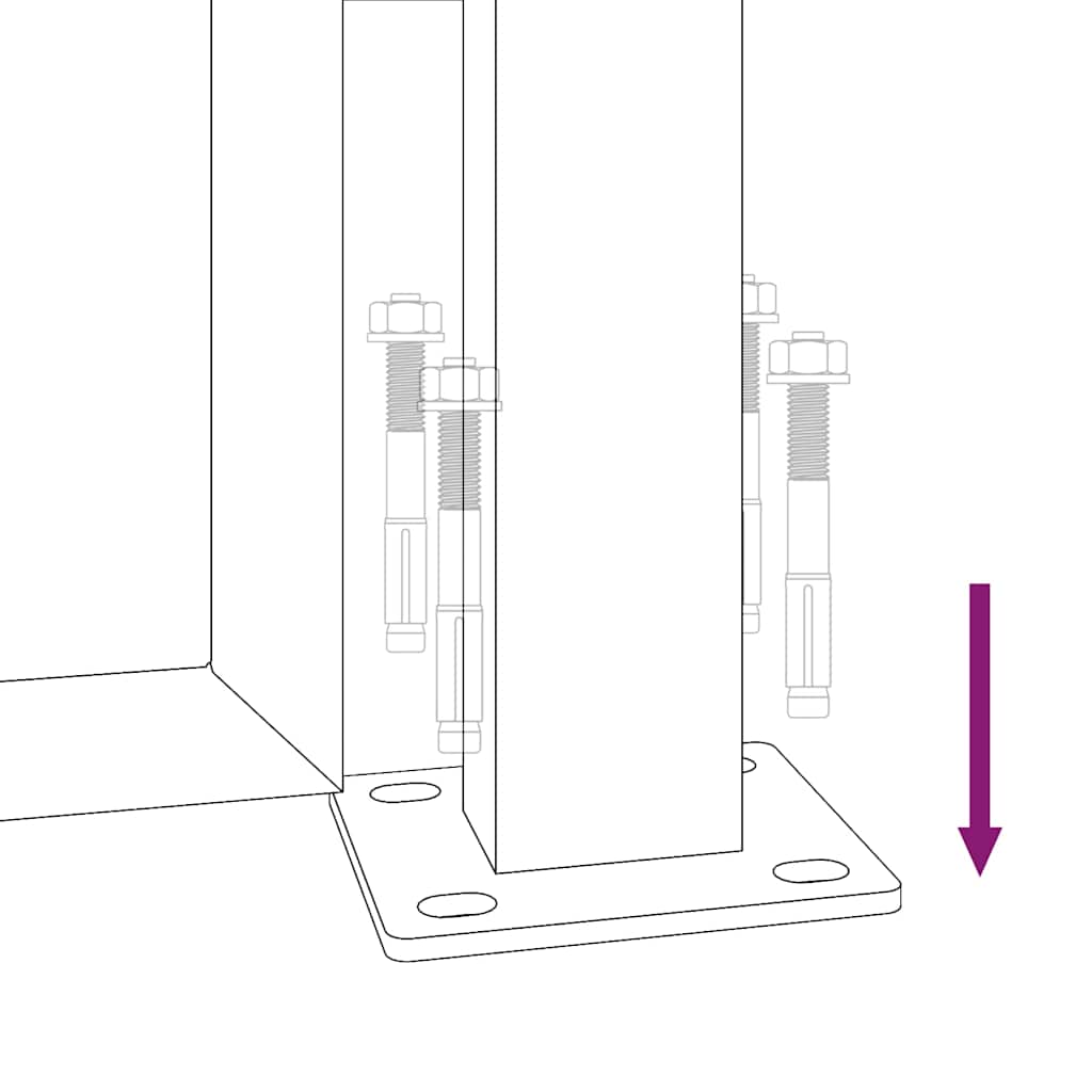Havelåge cortenstål græsdesign - 105 x 80 cm - number 10.