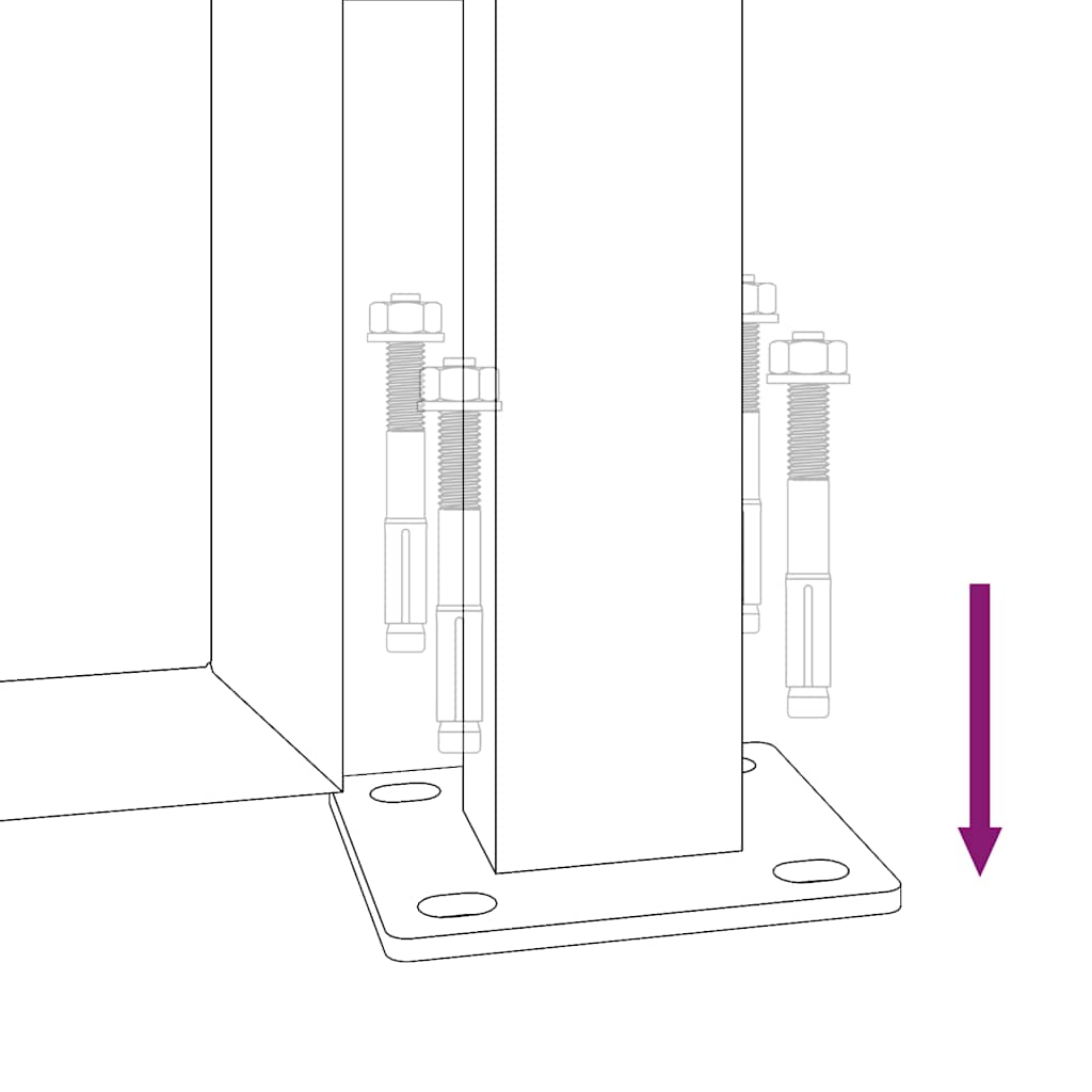 Havelåge cortenstål trædesign - 105 x 80 cm - number 10.