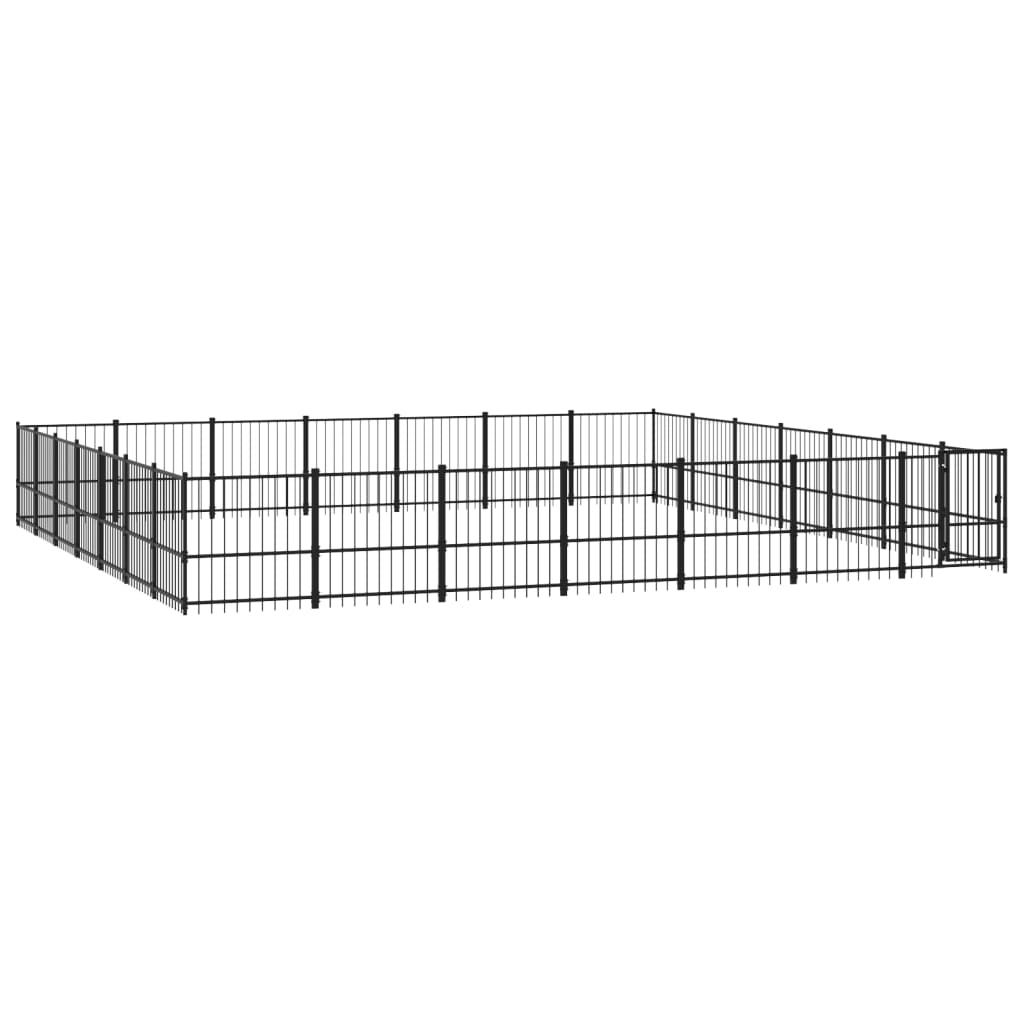 Cage pour chien d'extérieur 46,1 m² acier - 679 x 193,5 x 100 cm, 1 - number 2.