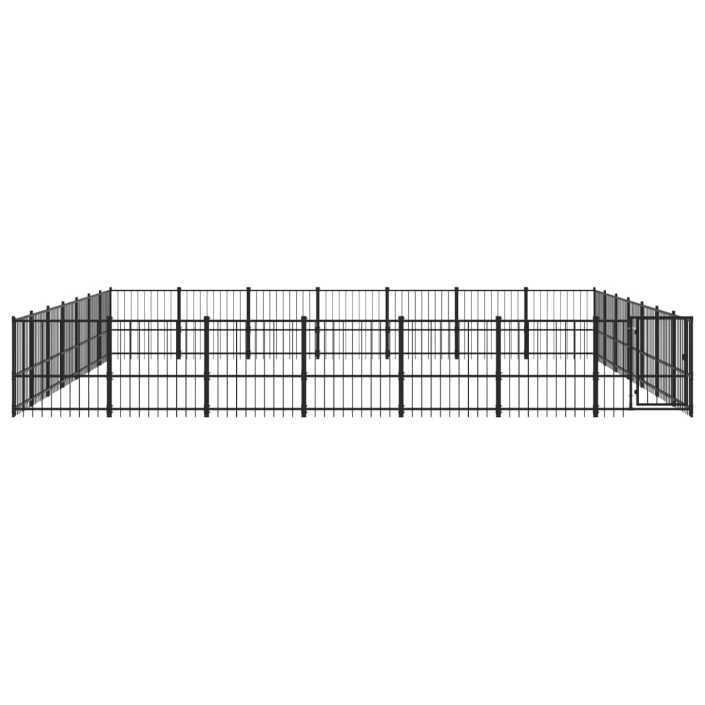 Cage pour chien d'extérieur 46,1 m² acier - 679 x 193,5 x 100 cm, 1 - number 3.
