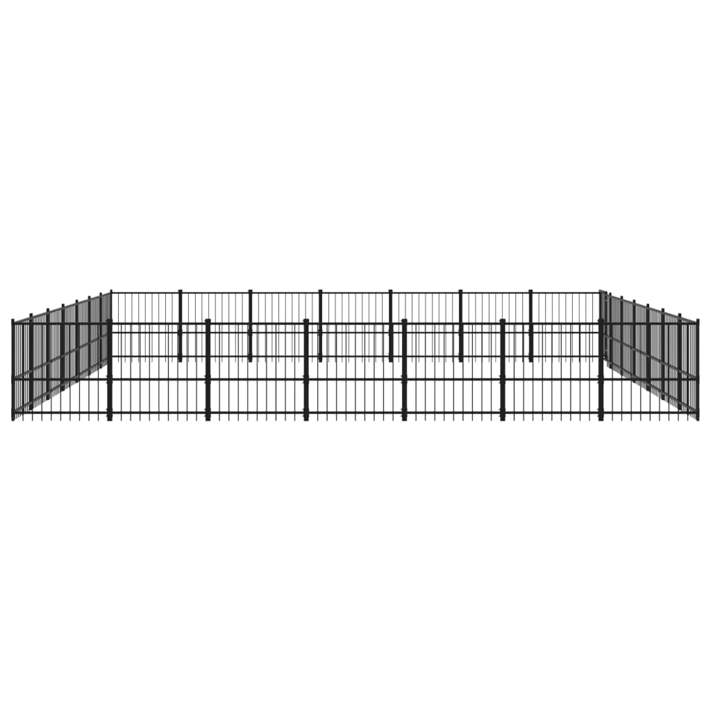 Cage pour chien d'extérieur 46,1 m² acier - 679 x 193,5 x 100 cm, 1 - number 4.