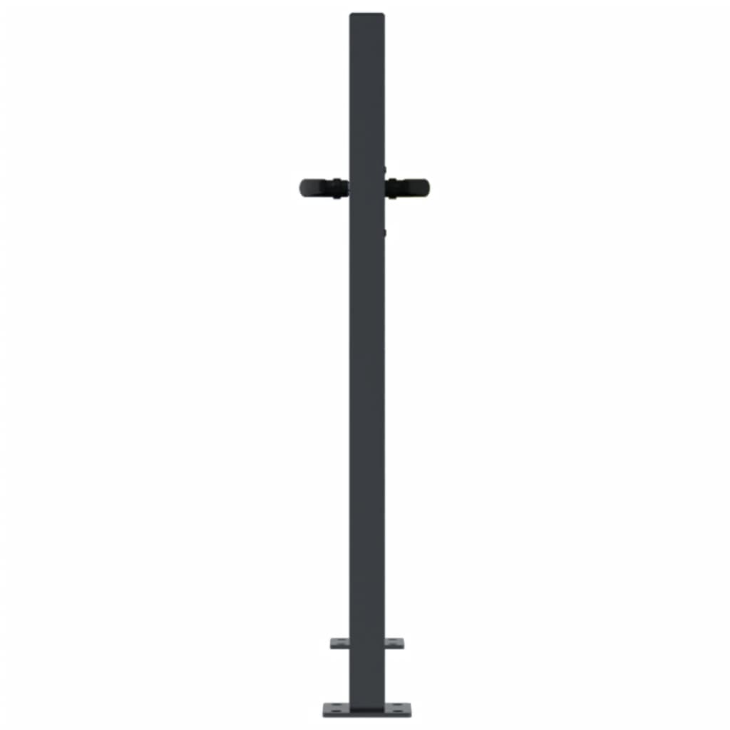 Havelåge stål trædesign antracitgrå - 105 x 80 cm - number 5.