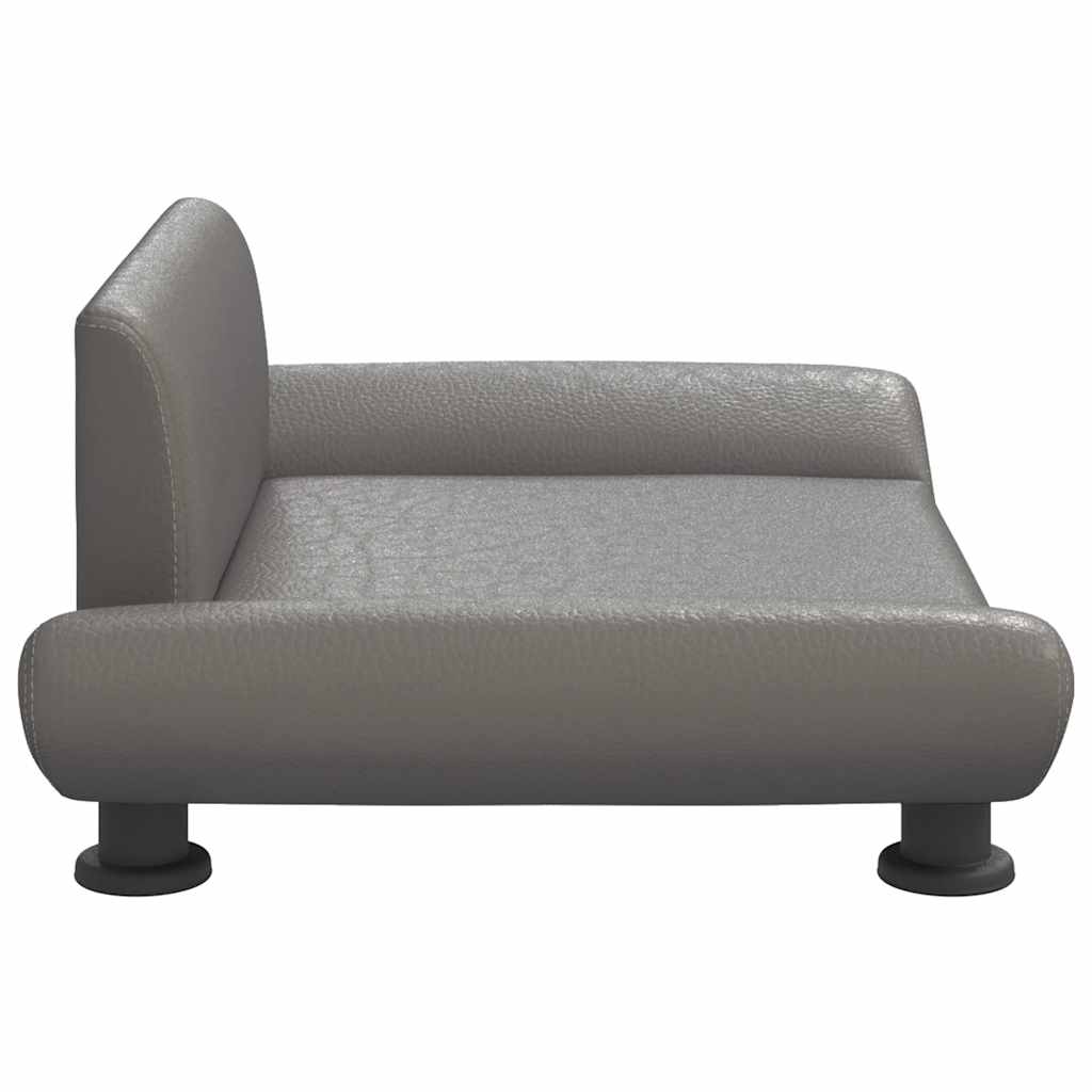 Lit pour chien 70x45x28 cm - gris, simili cuir - number 4.