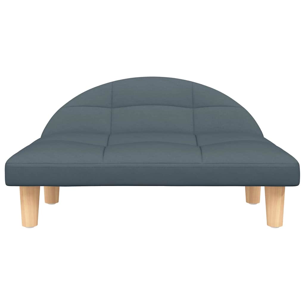 Lit de chien 70x52x30 cm - gris foncé, tissu - number 3.