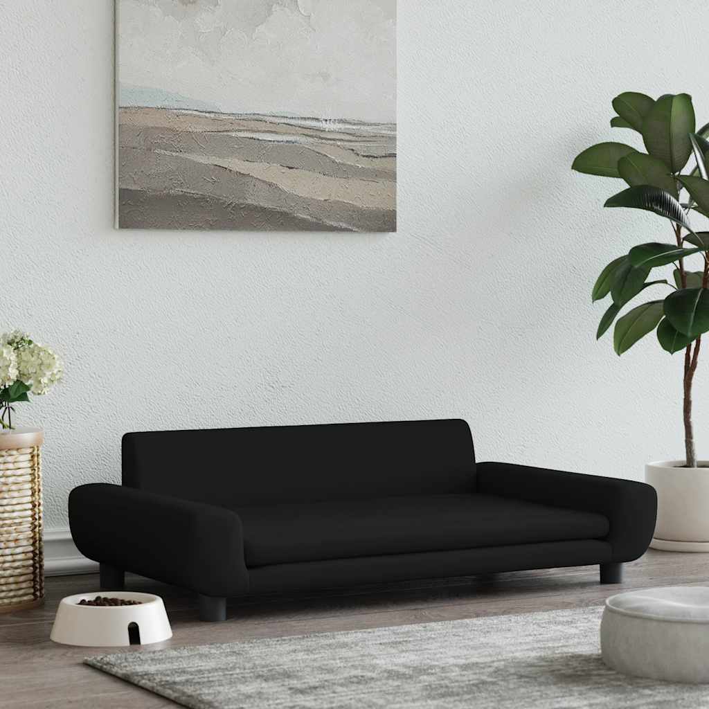 Velor du lit de chien - noir, 100 x 54 x 33 cm - number 1.