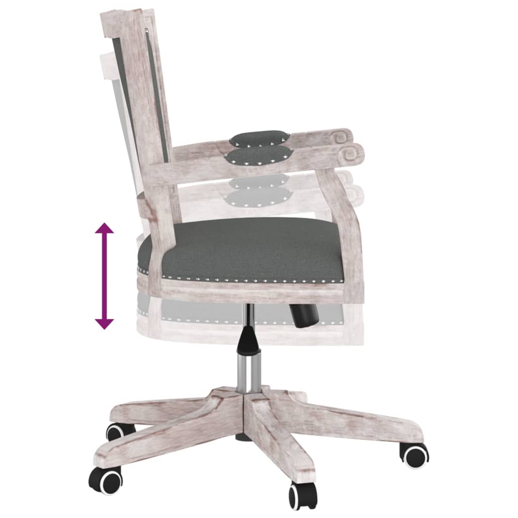 Drejelig kontorstol stof mørkegrå - number 6.