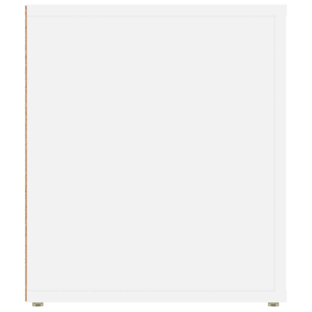 Tv-bord 100x35x40 cm konstrueret træ - hvid, 1 - number 8.