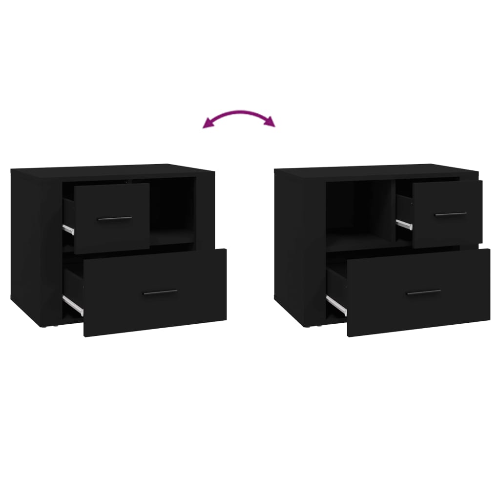 Noćni ormarić 60x36x45 cm izrađeno drvo - number 8.