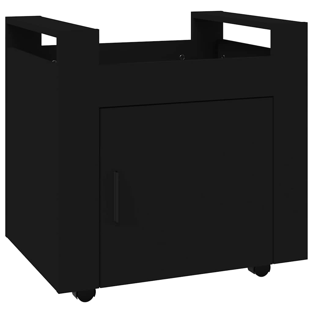 Carrello ufficio 60x45x60 cm legno ingegnerizzato - nero - number 2.