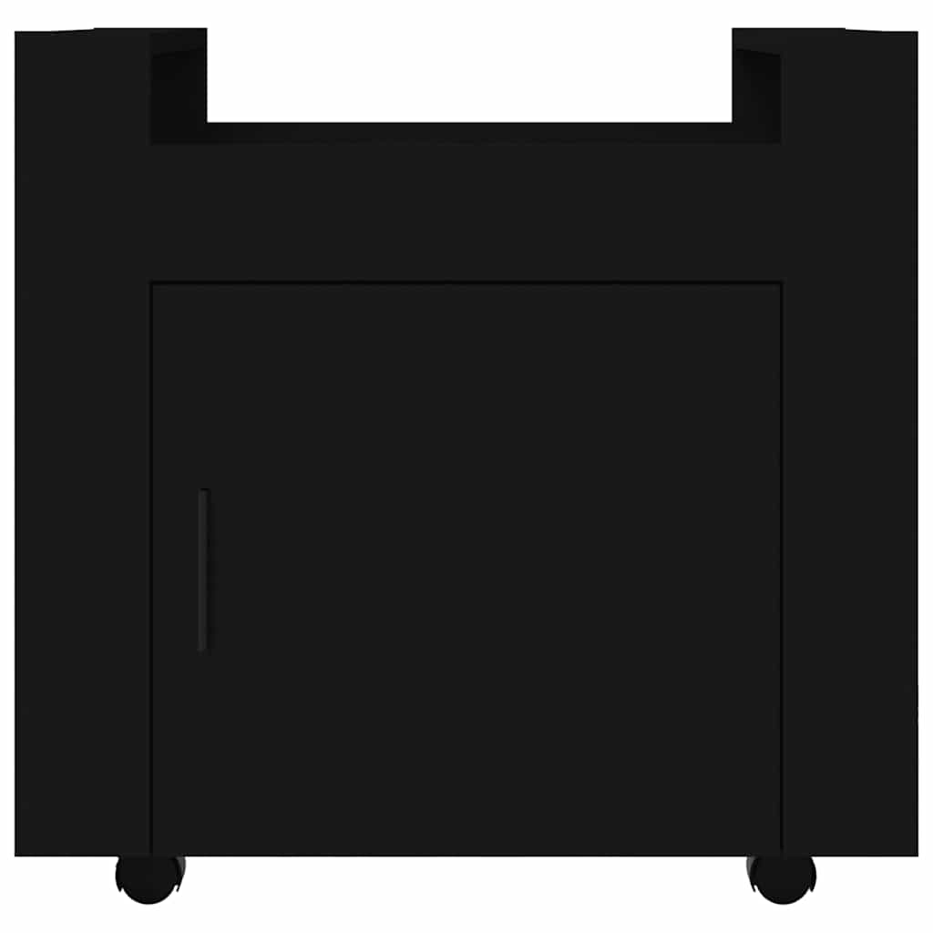 Carrello ufficio 60x45x60 cm legno ingegnerizzato - nero - number 6.