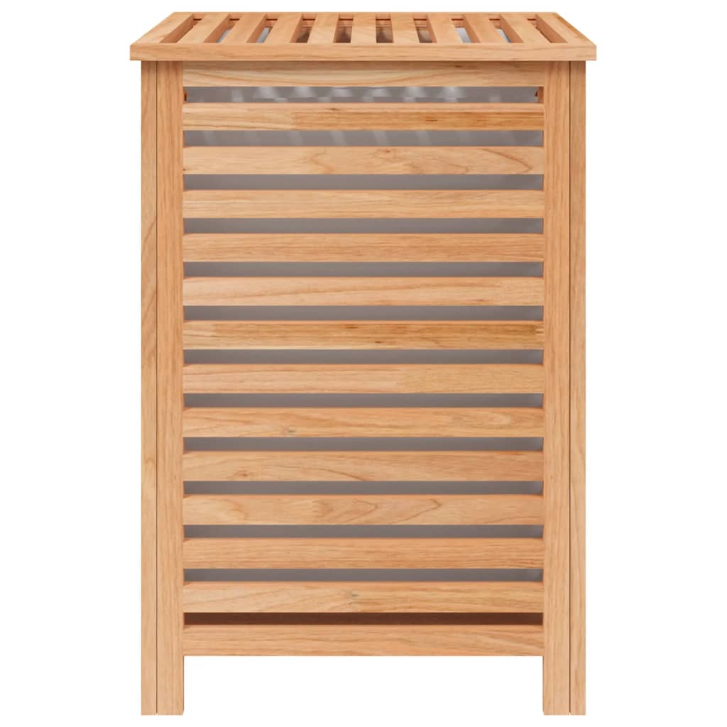 Laundry basket 45x45x65 cm solid walnut wood - number 5.